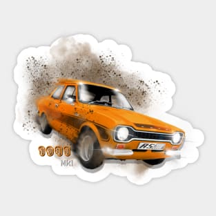 1971 Escort MK1 Rally Car Sticker